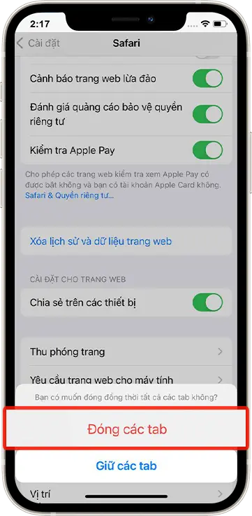 Bước 5 : Đóng Các Tap